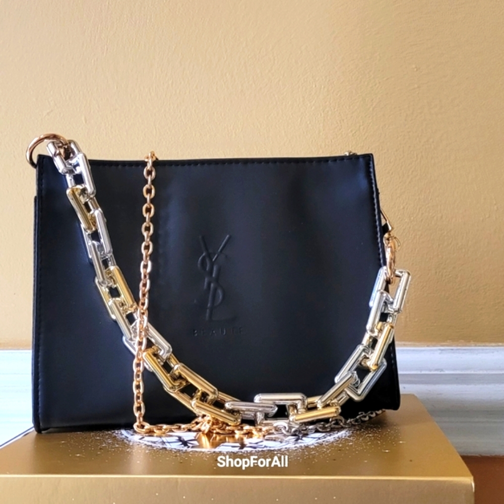 Yves Saint Laurent sliver gold crossbody - Picture 3 of 16